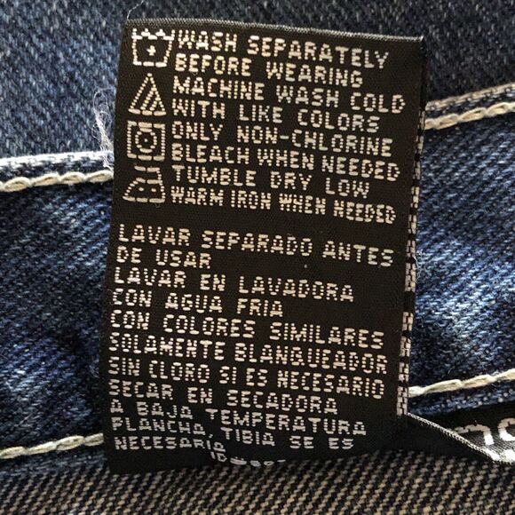 Vintage Flower Cut Out Flare Blue Jeans Y2K No Boundaries Juniors 11 100% Cotton - Picture 10 of 11